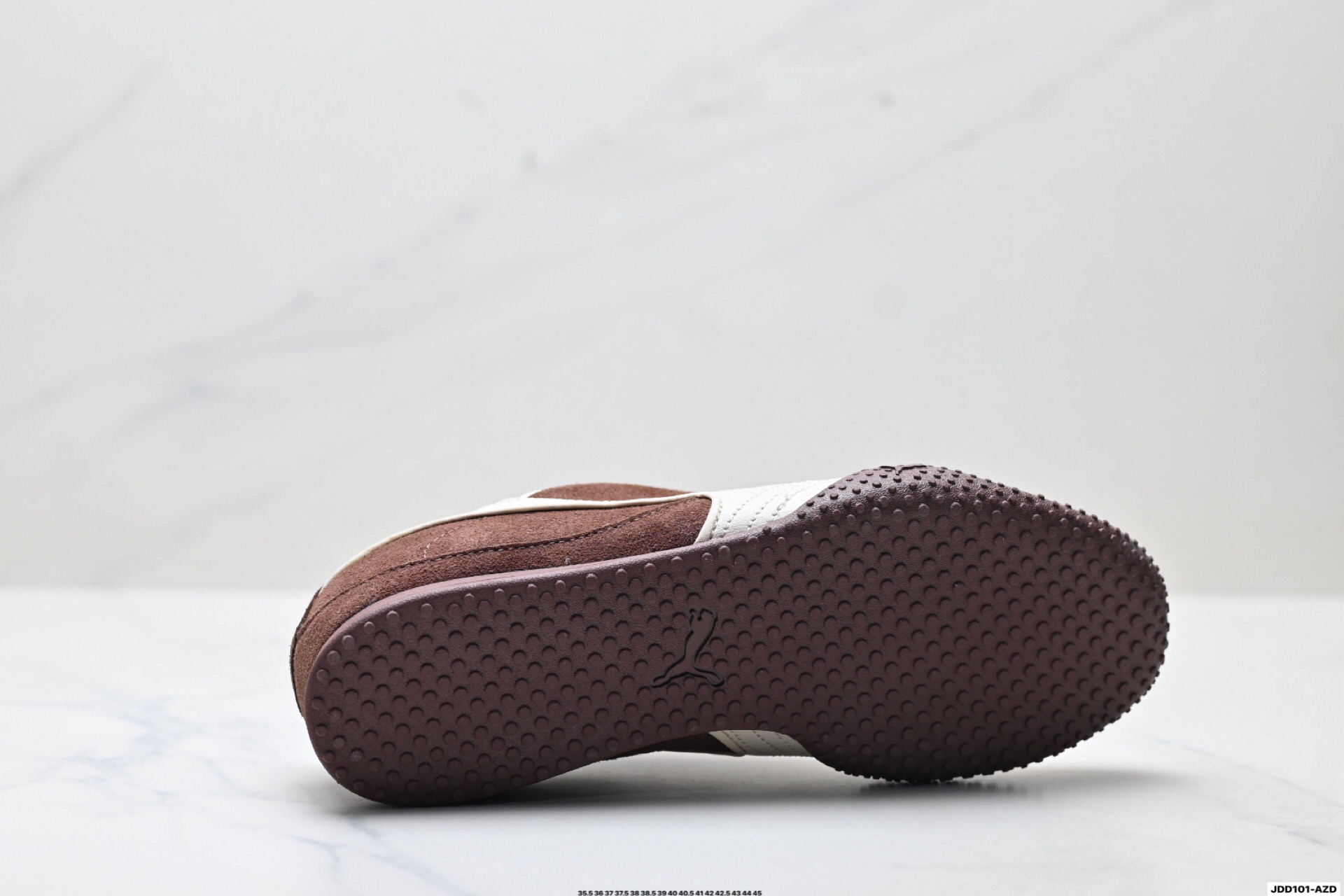 Puma Bella V2 Leather Trainers Brown/Cream