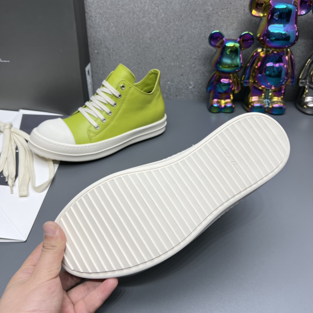 Rick Owens Low Top Sneaker Lime
