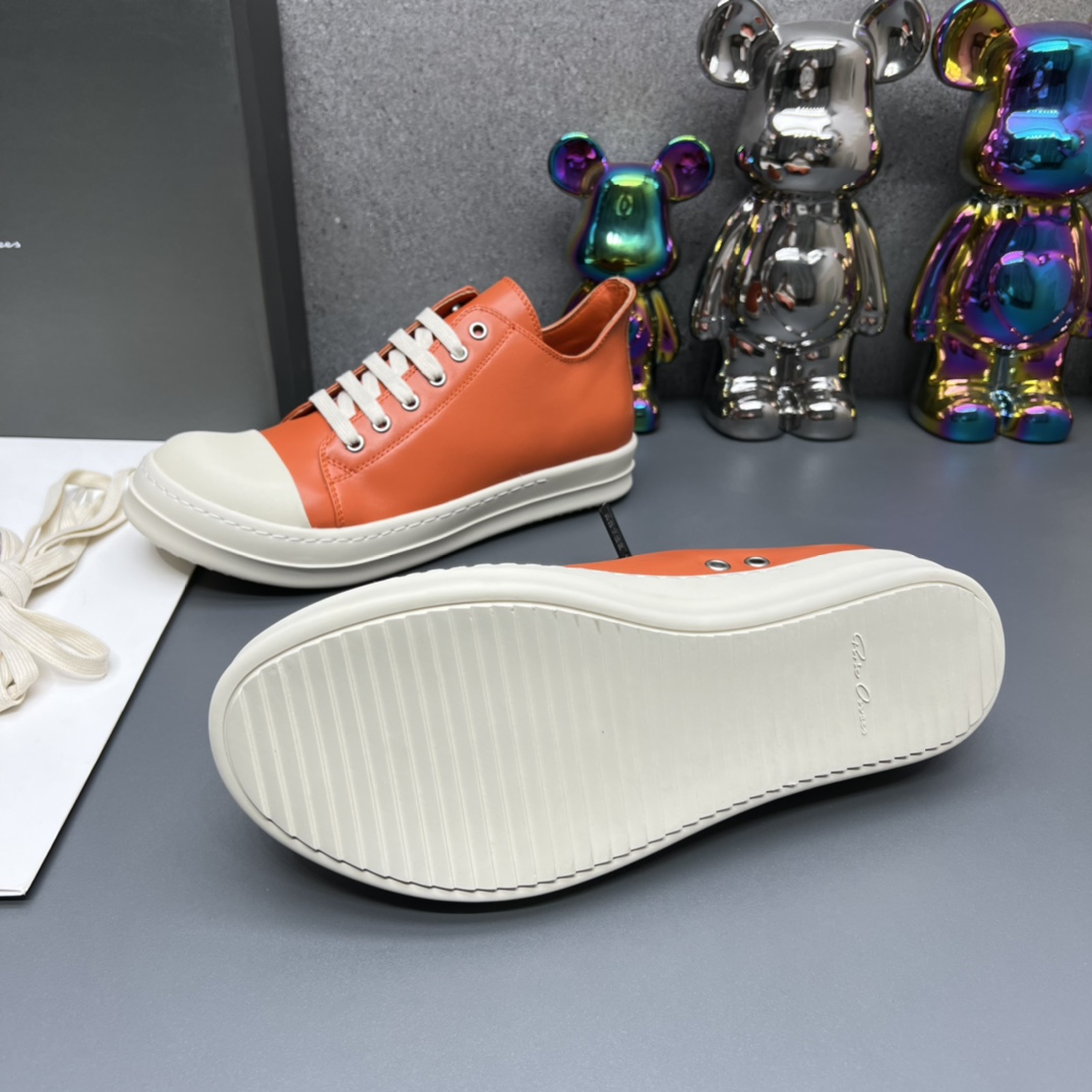 Rick Owens Low Sneakers Orange