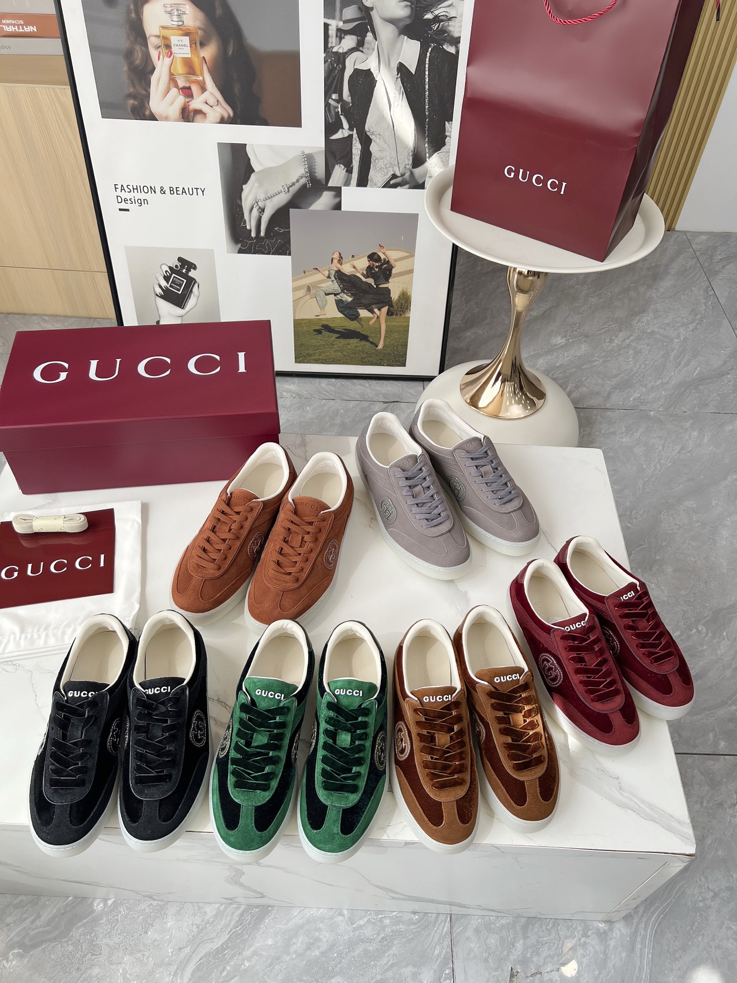 Gucci GG Logo Trainer Sneakers Black