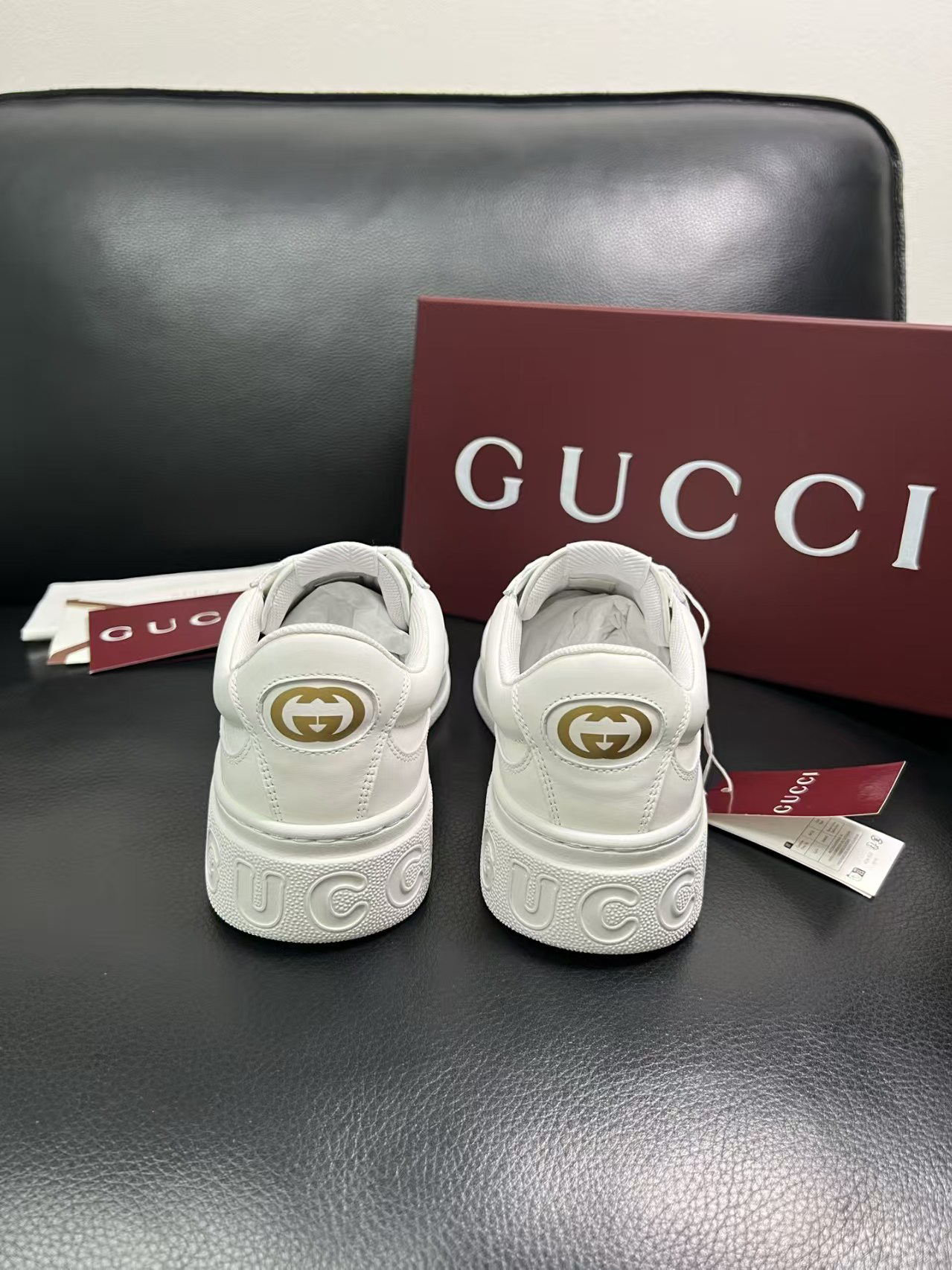 Gucci Web Stripe Sneakers White