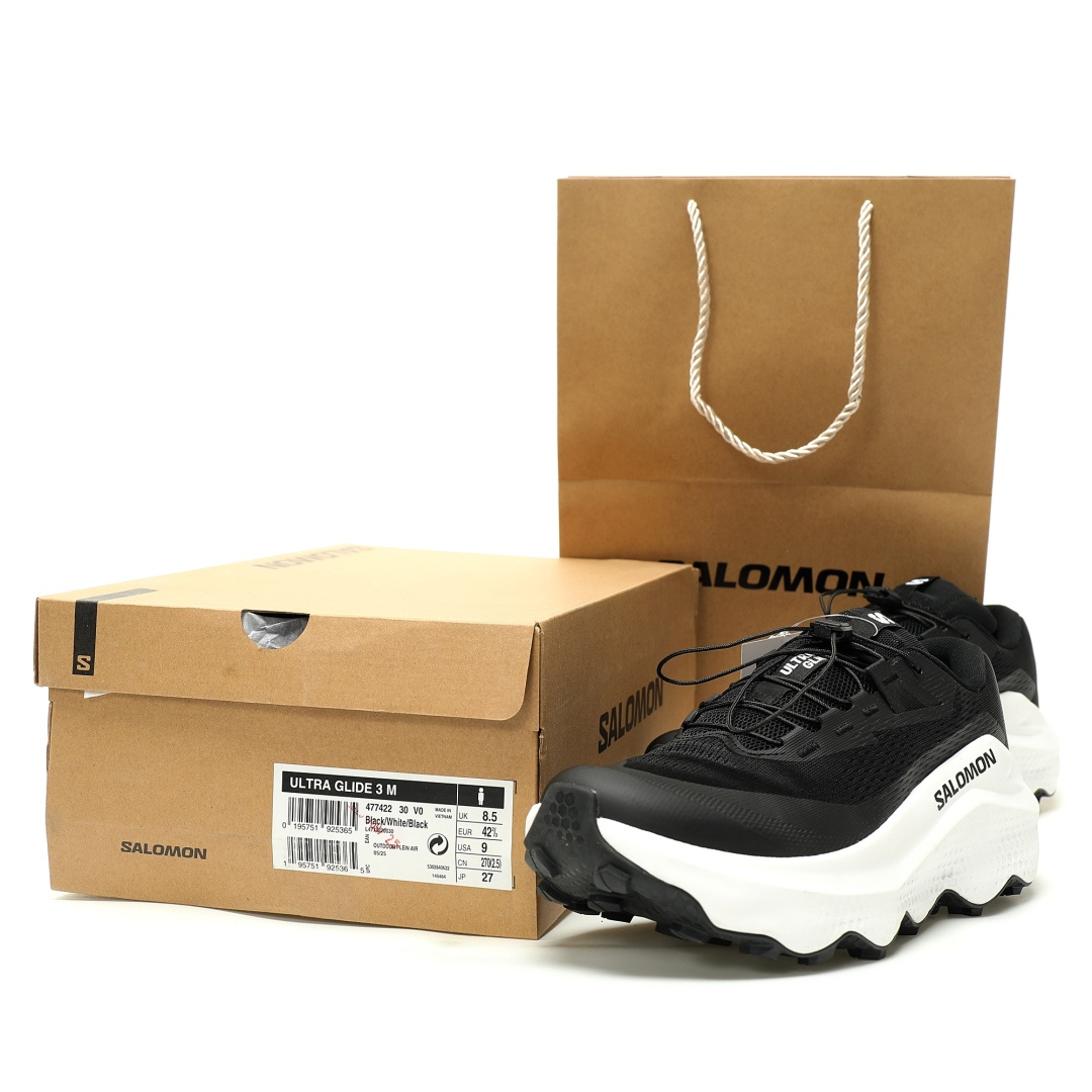 Salomon Ultra Glide 3 Trail Running Shoes Black/White