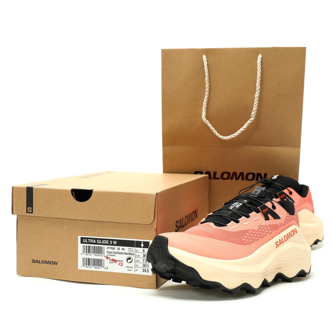 Salomon Ultra Glide 3 Trail Shoes Peach