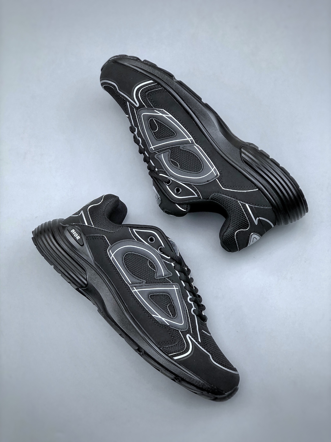 Dior B30 Chunky Runner Sneakers Black