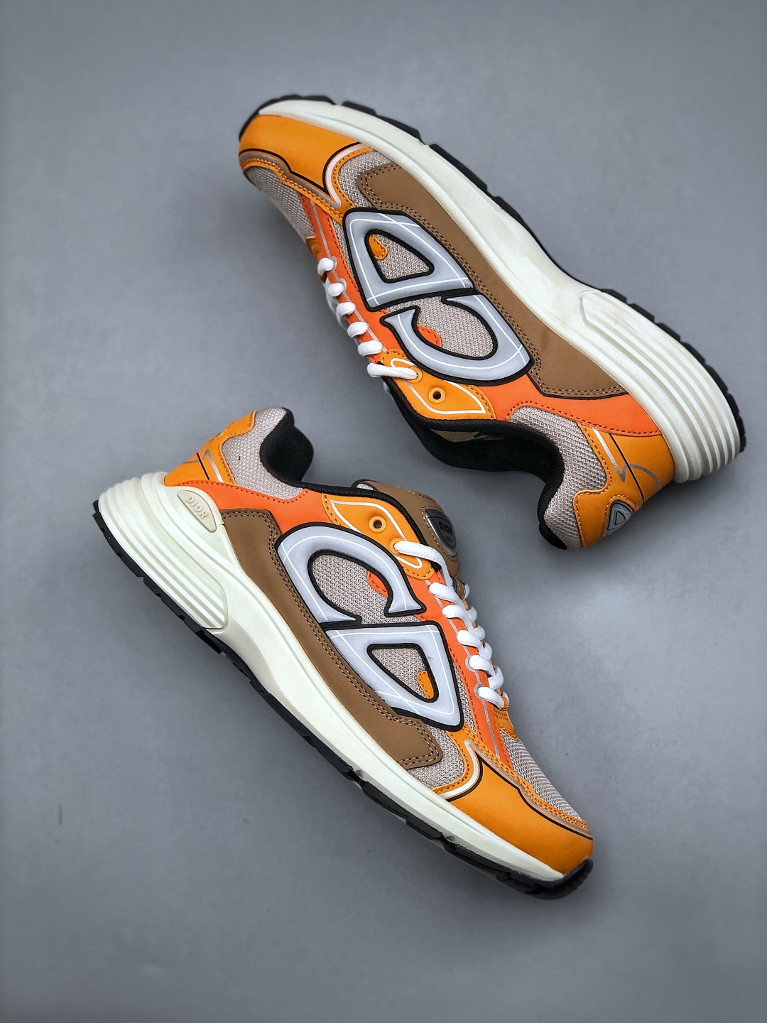 Dior B30 Chunky Sneakers Orange/Brown