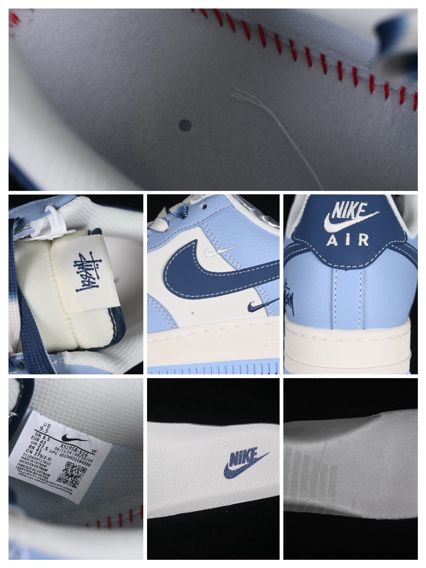 Nike Air Force 1 Low Stussy Blue/White