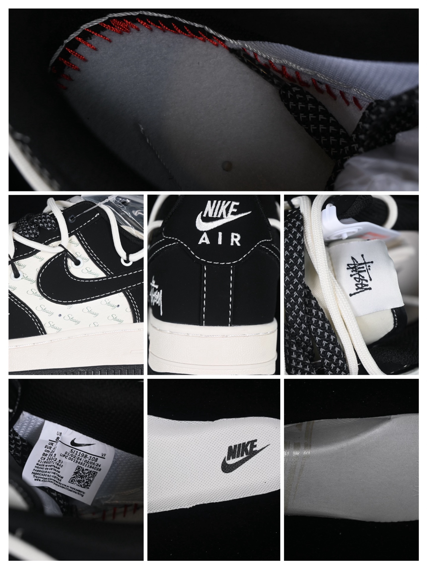 Nike Air Force 1 '07 x Stussy Low Sneakers Black/White