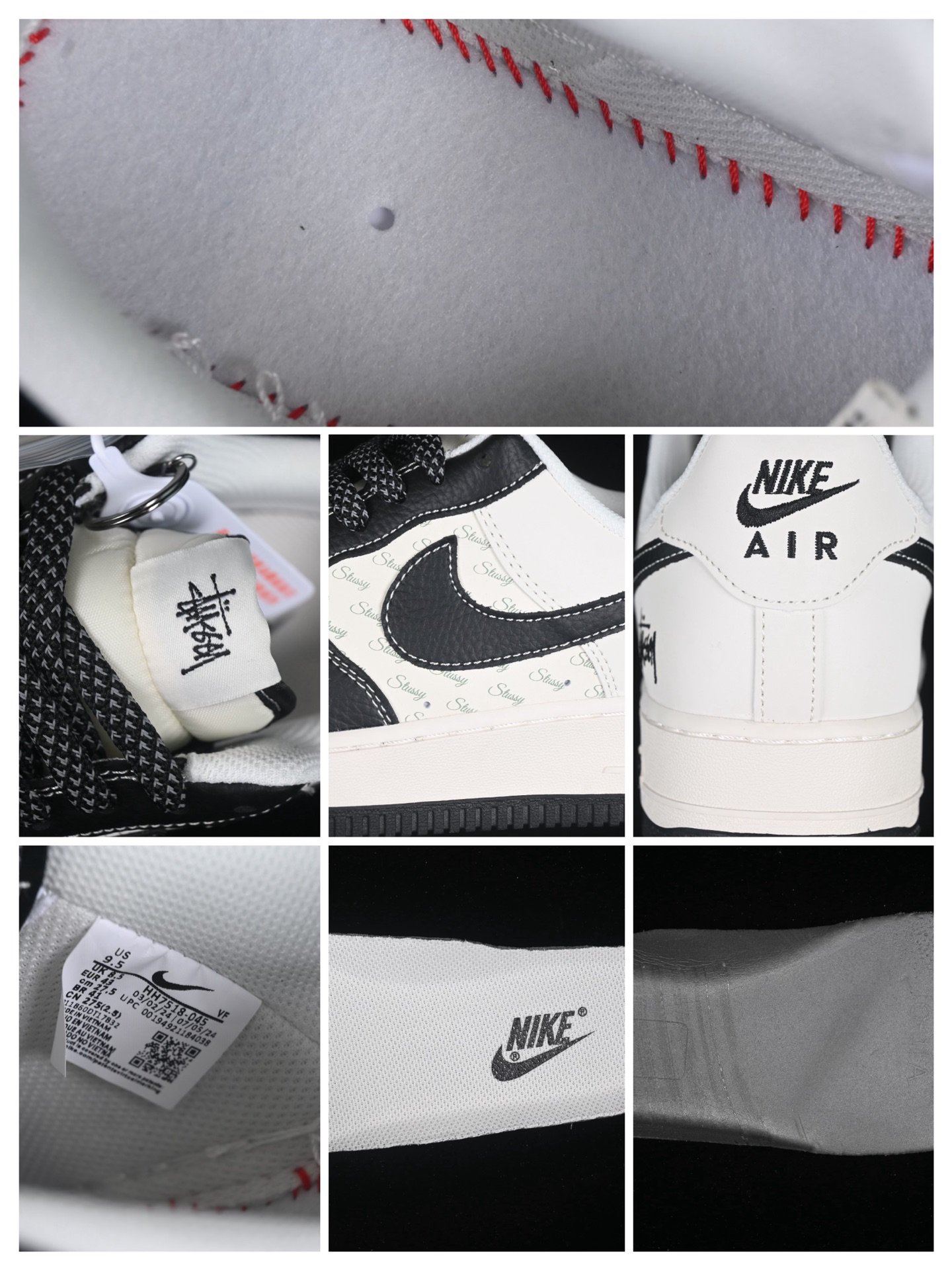 Nike Air Force 1 '07 Stussy Low Sneakers Black/White