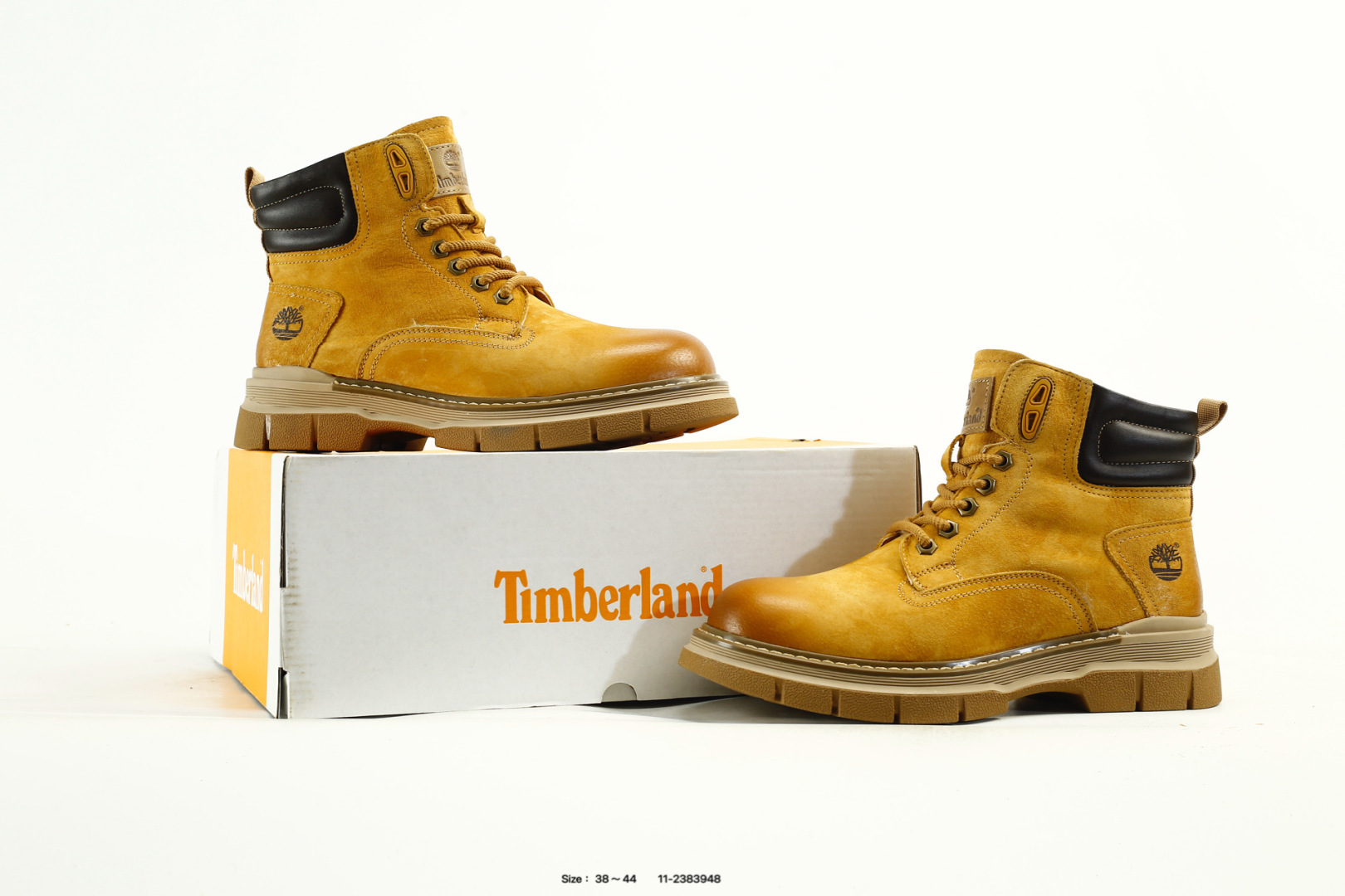 Timberland Premium Leather Waterproof High-Top Boots Wheat