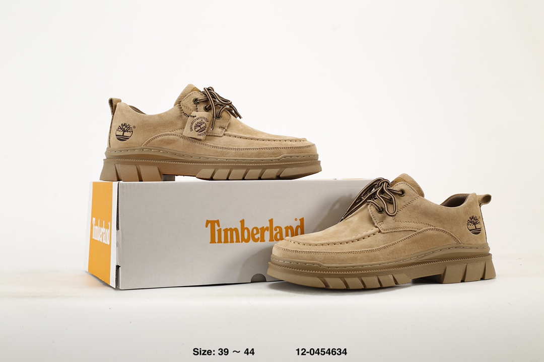 Timberland Lug Sole Low-Top Lace-Up Shoes Khaki