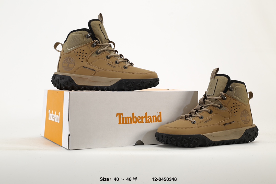Timberland High-Top Hiking Boots Khaki