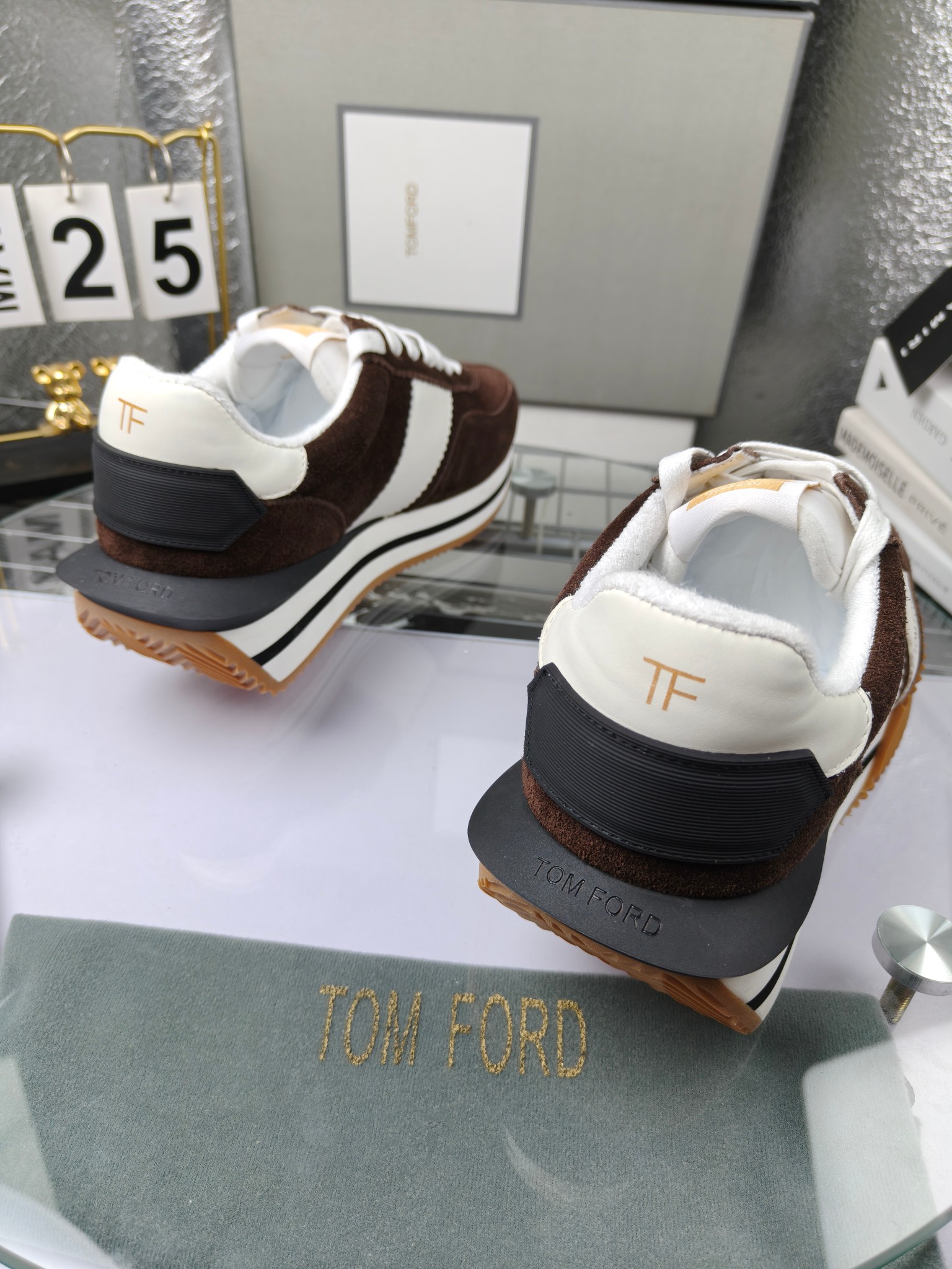Tom Ford Vintage Suede Sneakers Brown