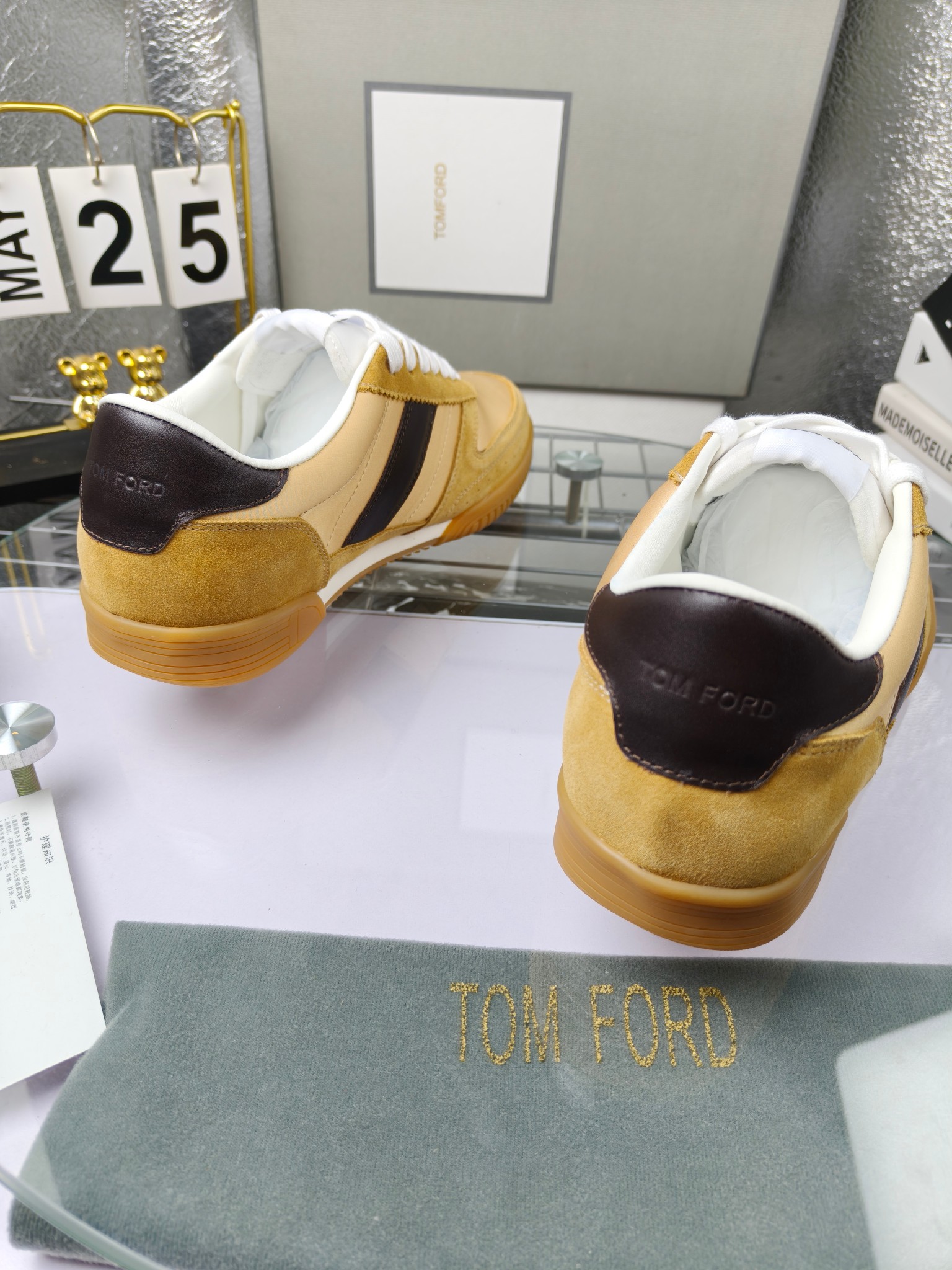 Tom Ford Low-Top Sneakers Beige Brown