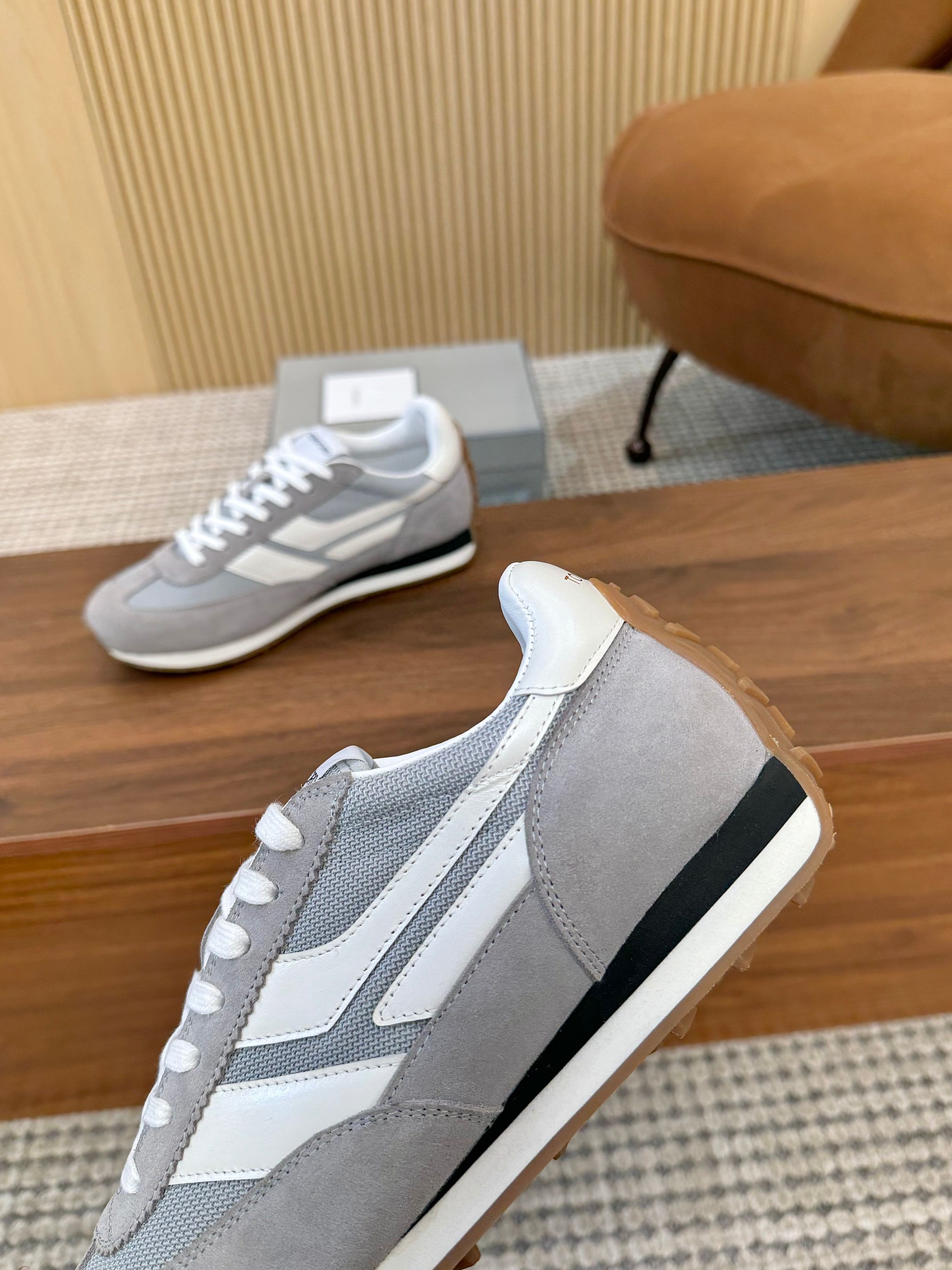 Tom Ford Low-Top Retro Sneakers Grey