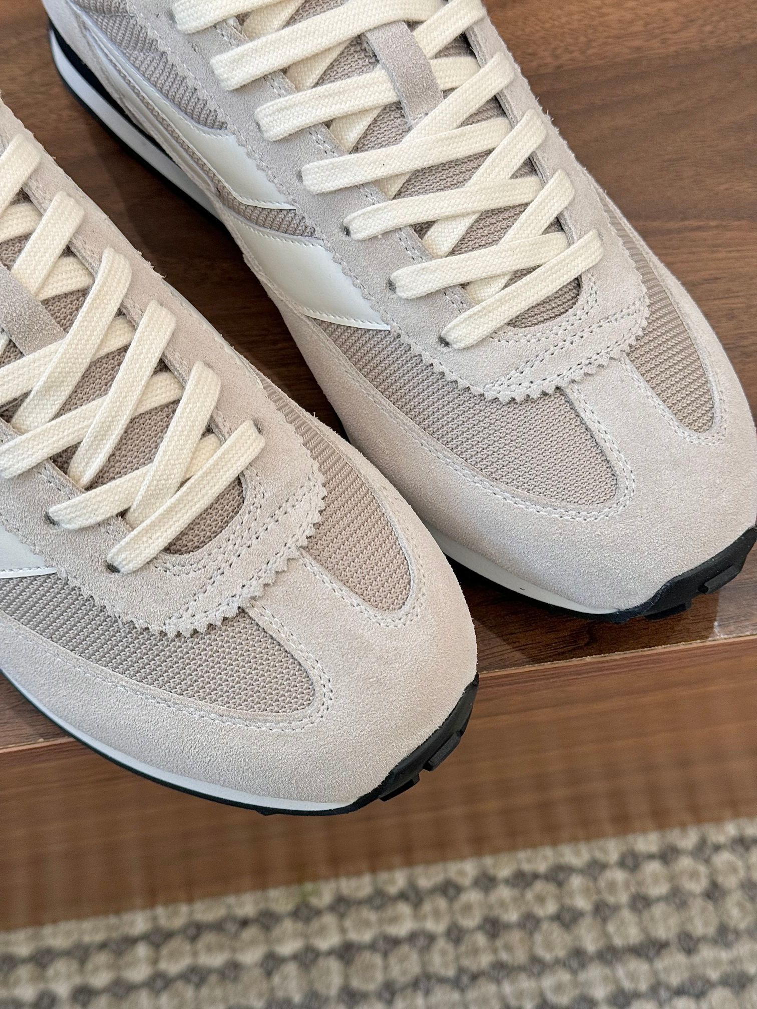 Tom Ford Low-Top Retro Sneakers Beige