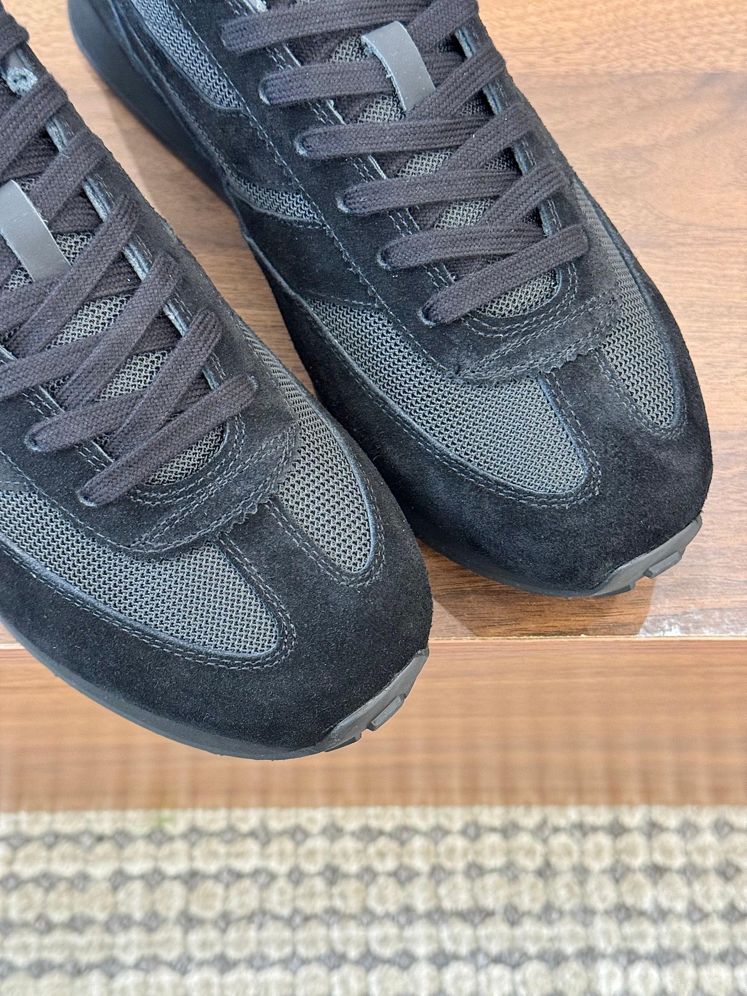 Tom Ford Retro Low-Top Sneakers Black