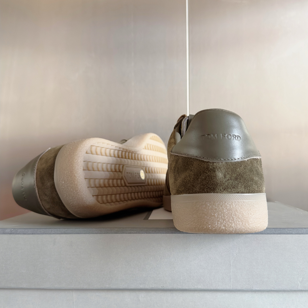 Tom Ford Terence Suede Sneakers Olive