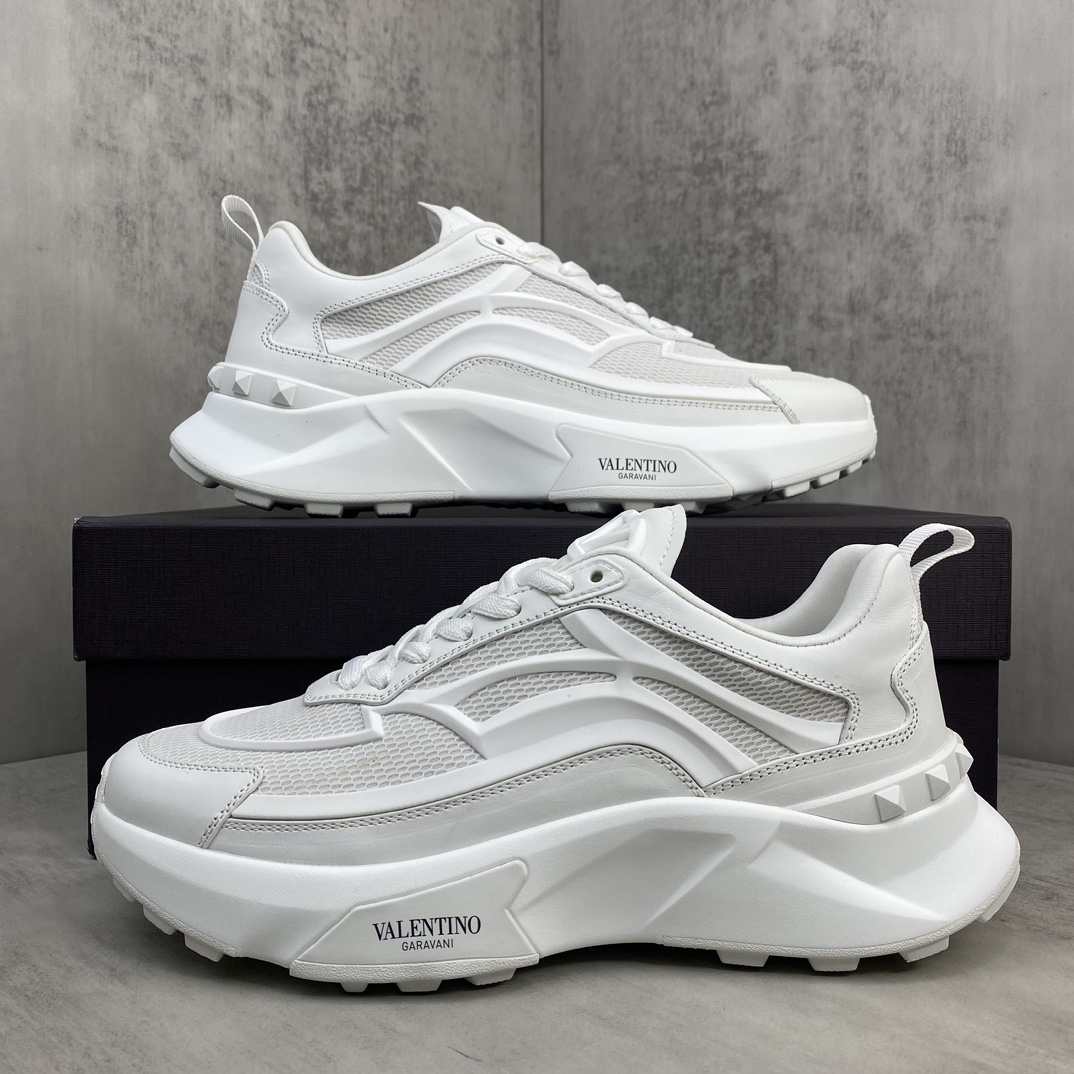 Valentino True Act Mesh Sneakers White
