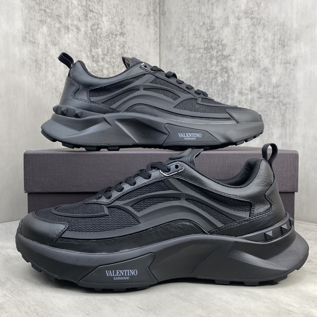 Valentino True Act Mesh Sneakers Black