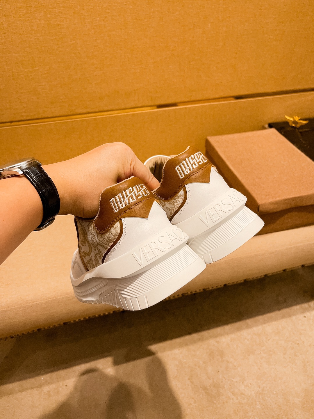 Versace Baroque Panel Sneakers Multicolor