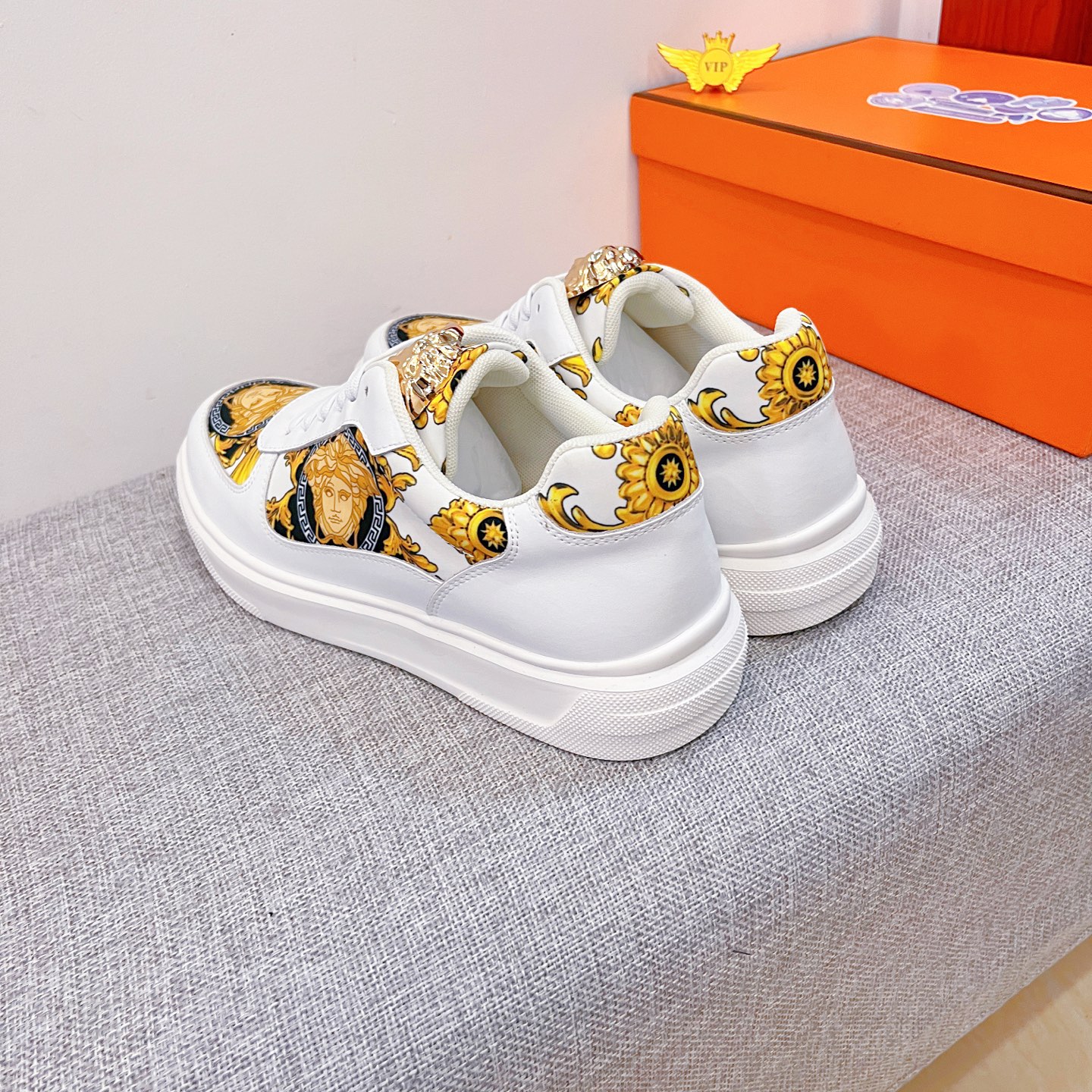 Versace Medusa Low-Top Sneakers White