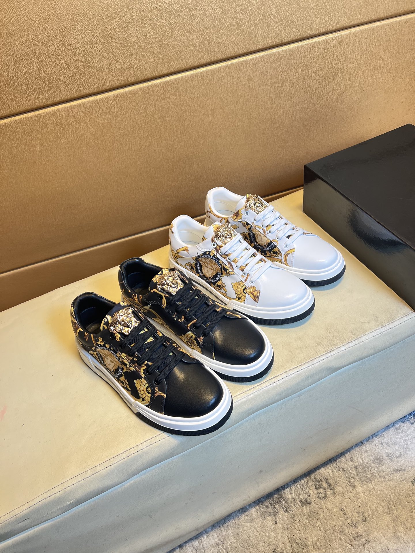 Versace Medusa Baroque Sneakers Black