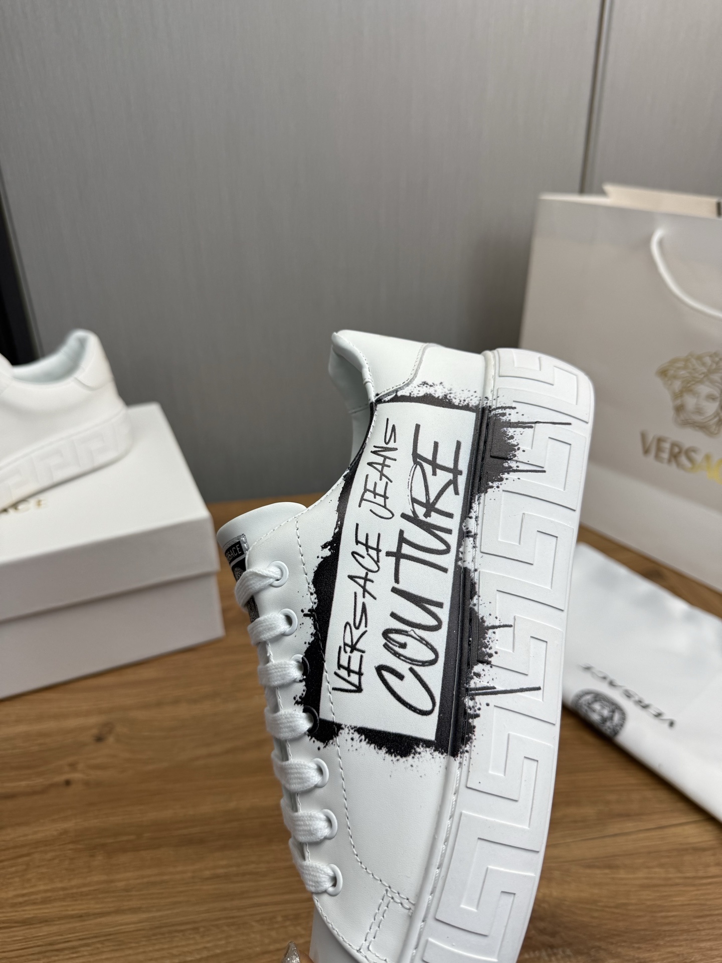 Versace Jeans Couture Leather Sneakers White
