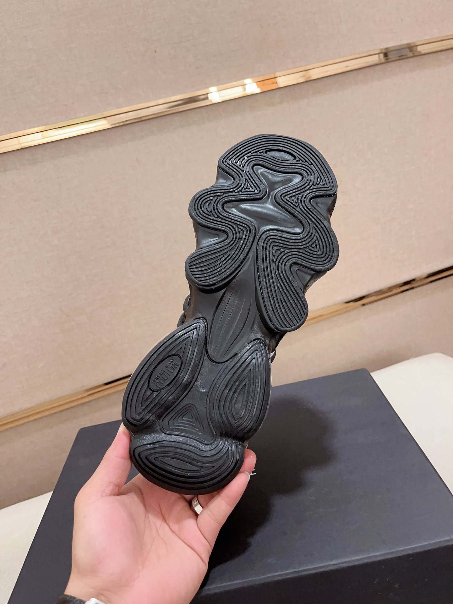 Versace Knit Cushion Sneakers Black