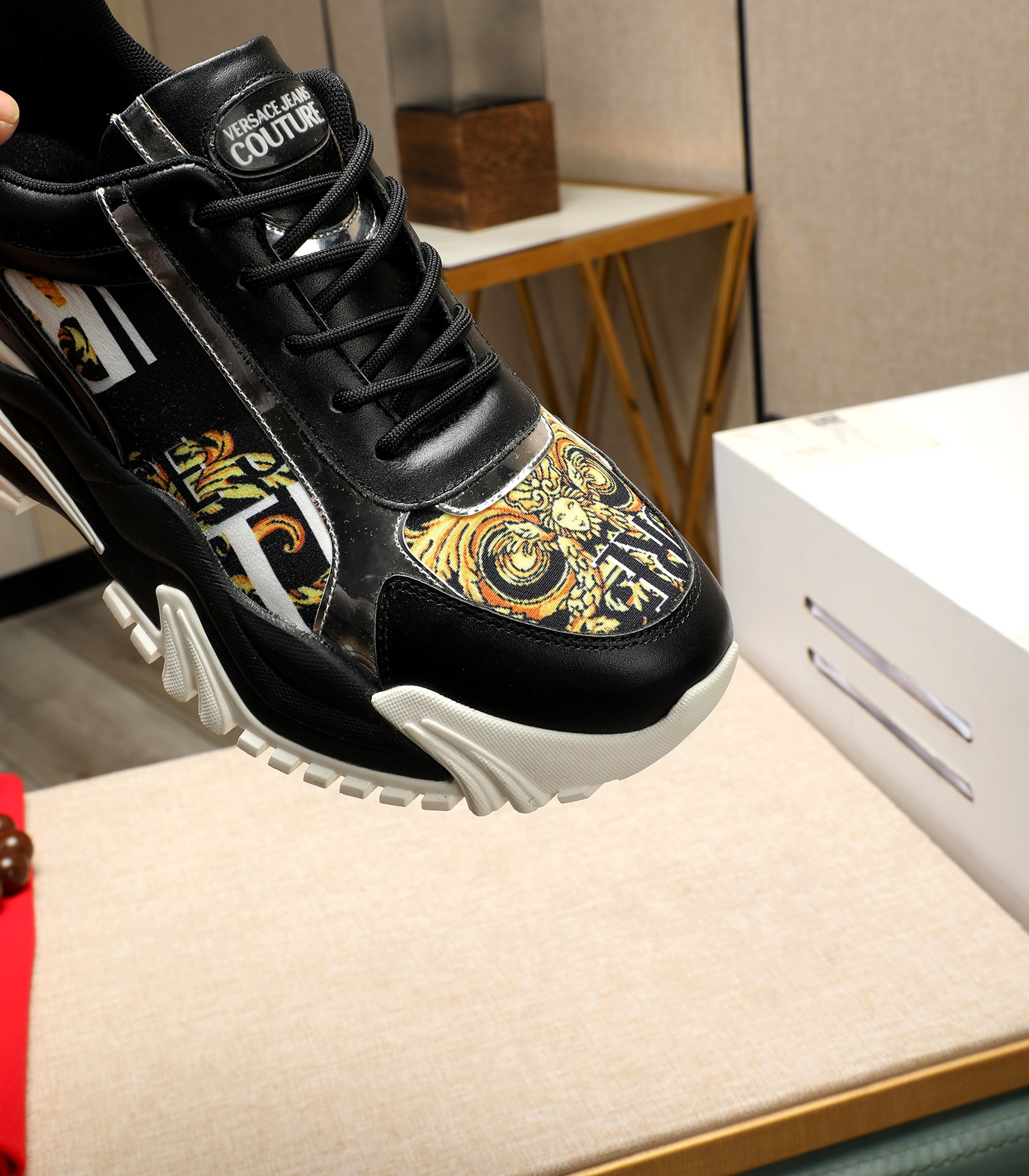 Versace Jeans Couture Chunky Sneakers Black/Gold