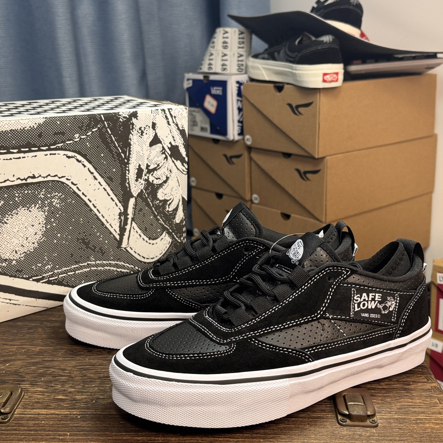 PALACE x Vans Half Cab Skate Shoes Black