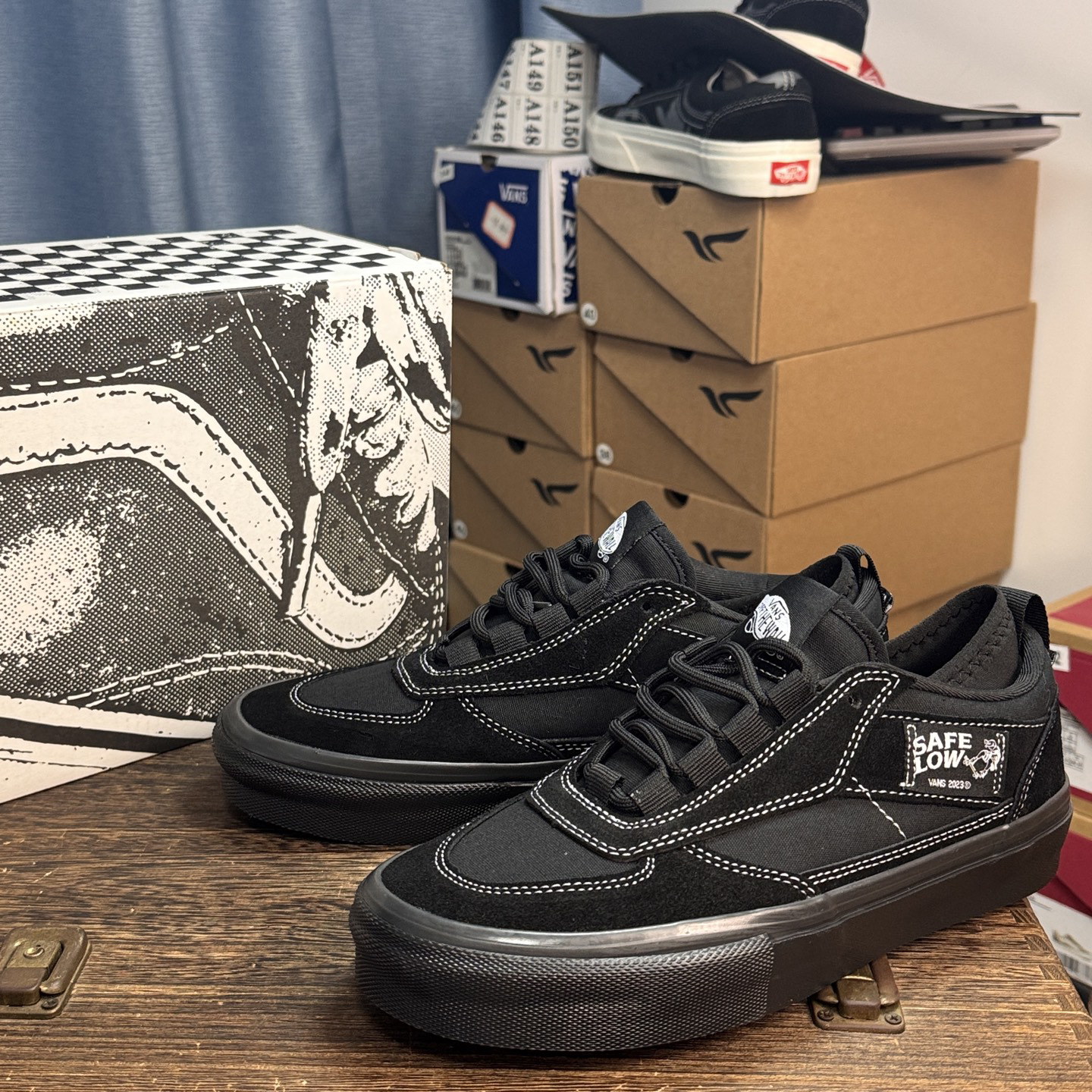 Vans Safe Low Skate Shoes Black