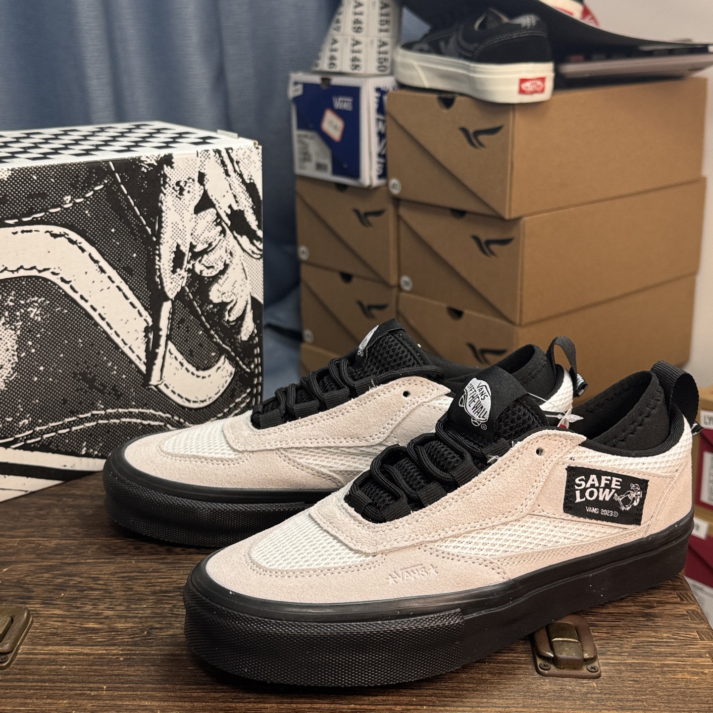 Vans Atiba Jefferson Skate Safe Low Sneakers White/Black