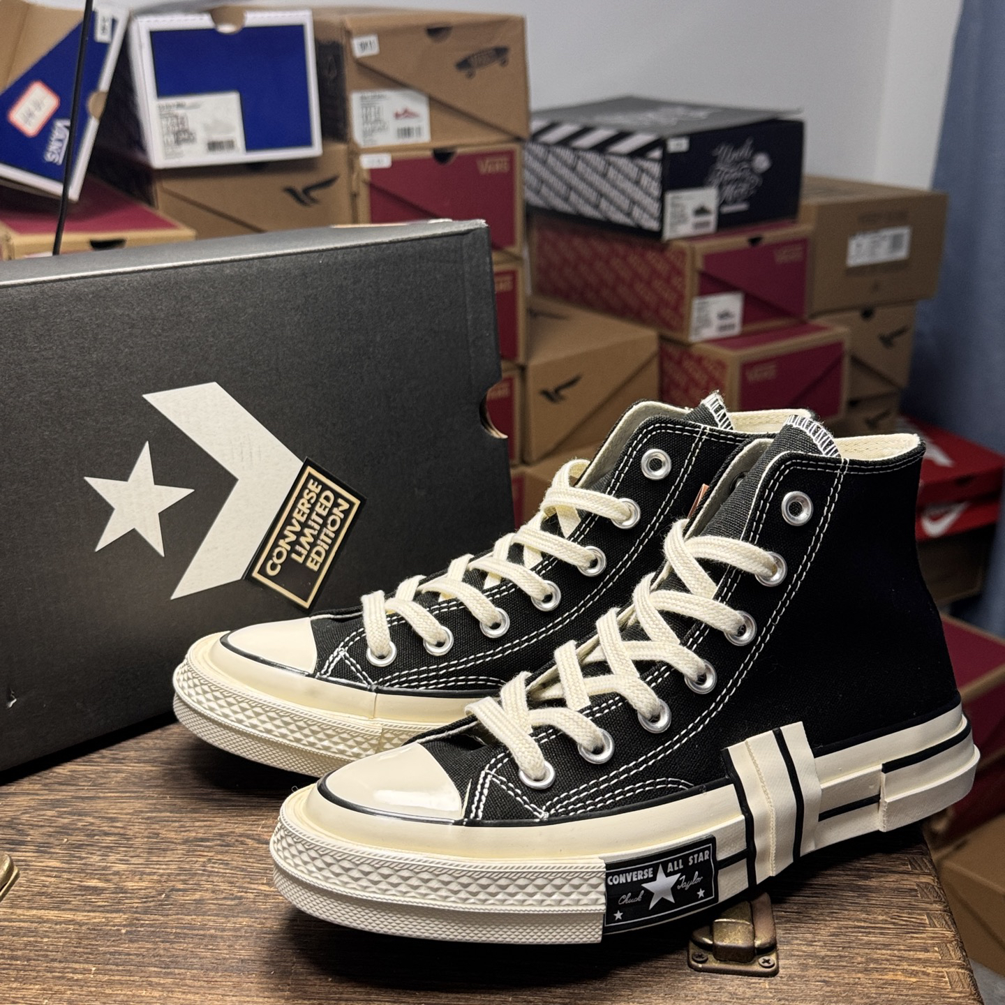Converse Chuck 70 Patchwork Hi Canvas Sneakers Black