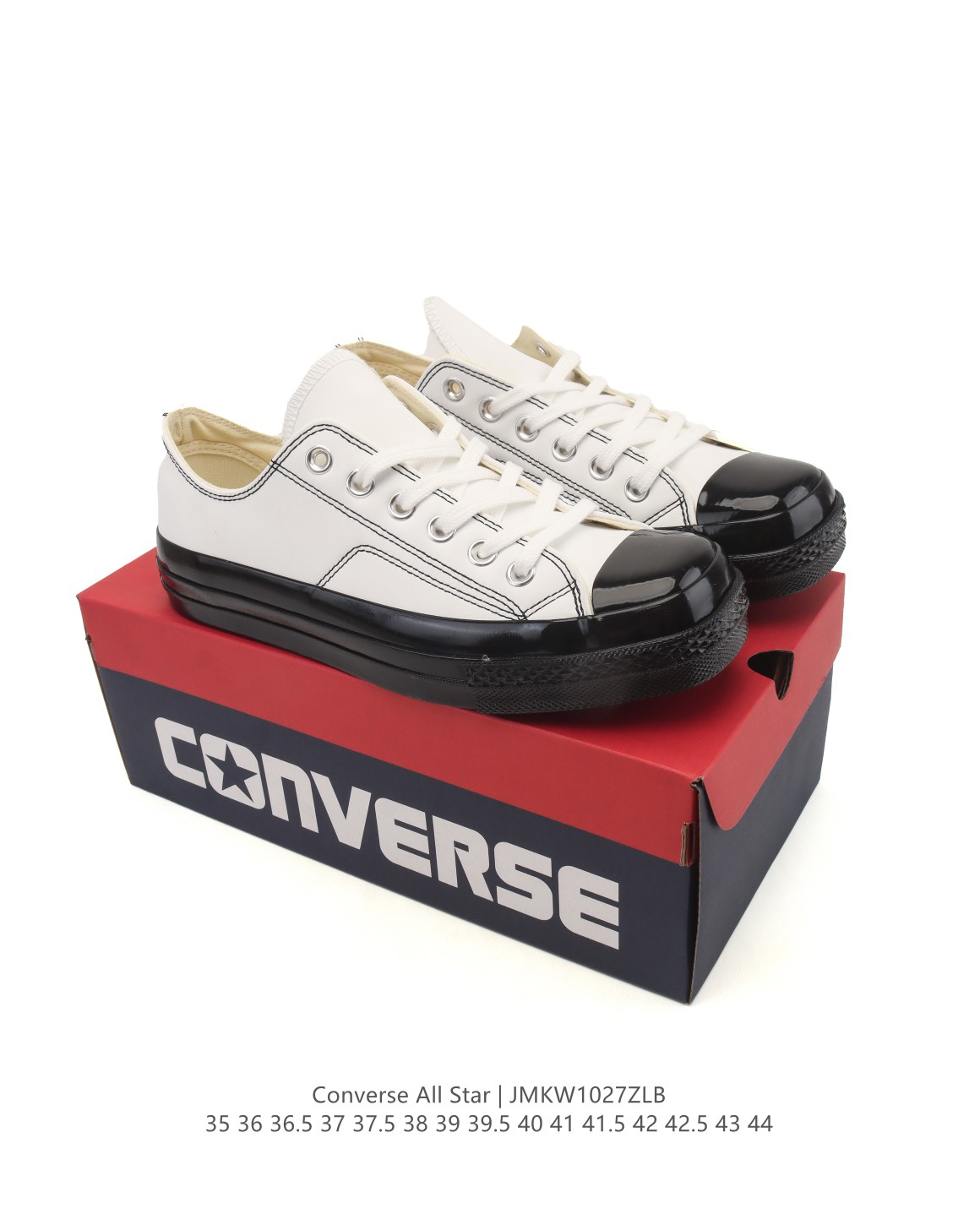 Converse All Star Low-Top Leather Sneakers White/Black