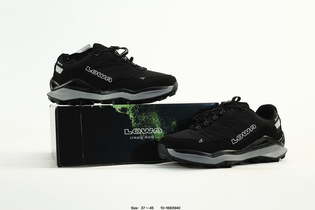 Lowa GTX Waterproof Hiking Shoes Black