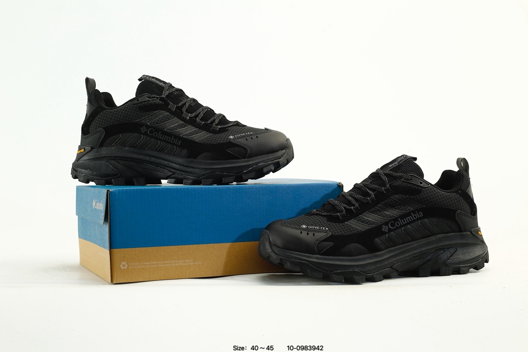 Columbia Gore-Tex Vibram Hiking Trail Shoes Black