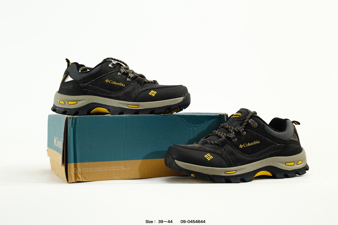 Columbia Men's Trail Hiking Shoes Black Yellow