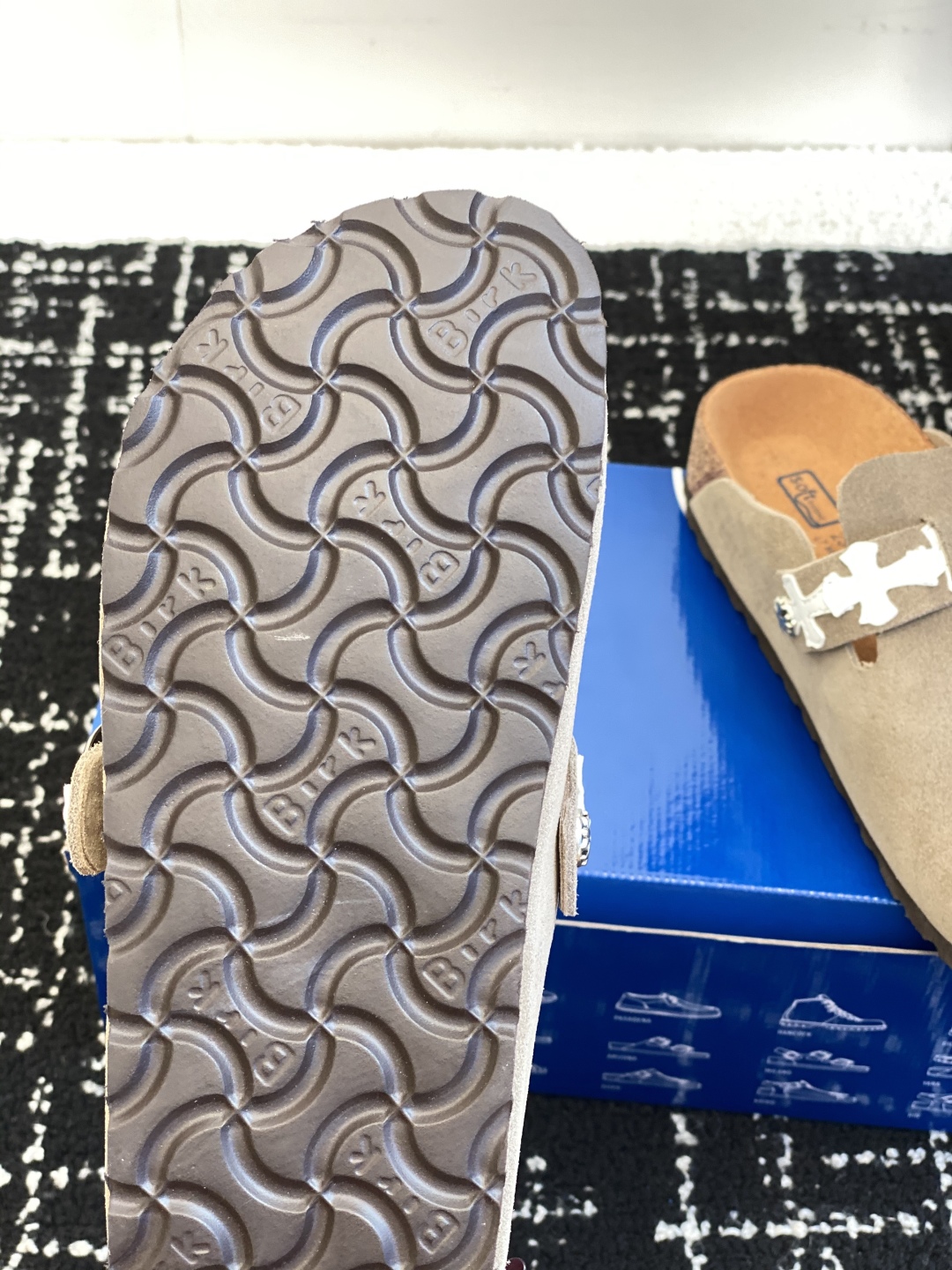 Birkenstock Suede Clog Mule Taupe
