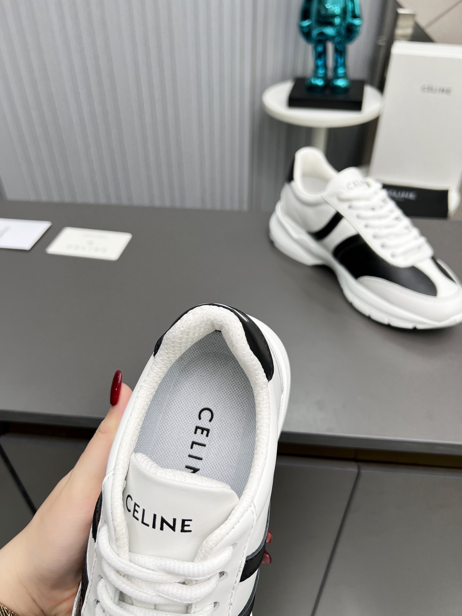 Celine Chunky Dad Sneakers White/Black