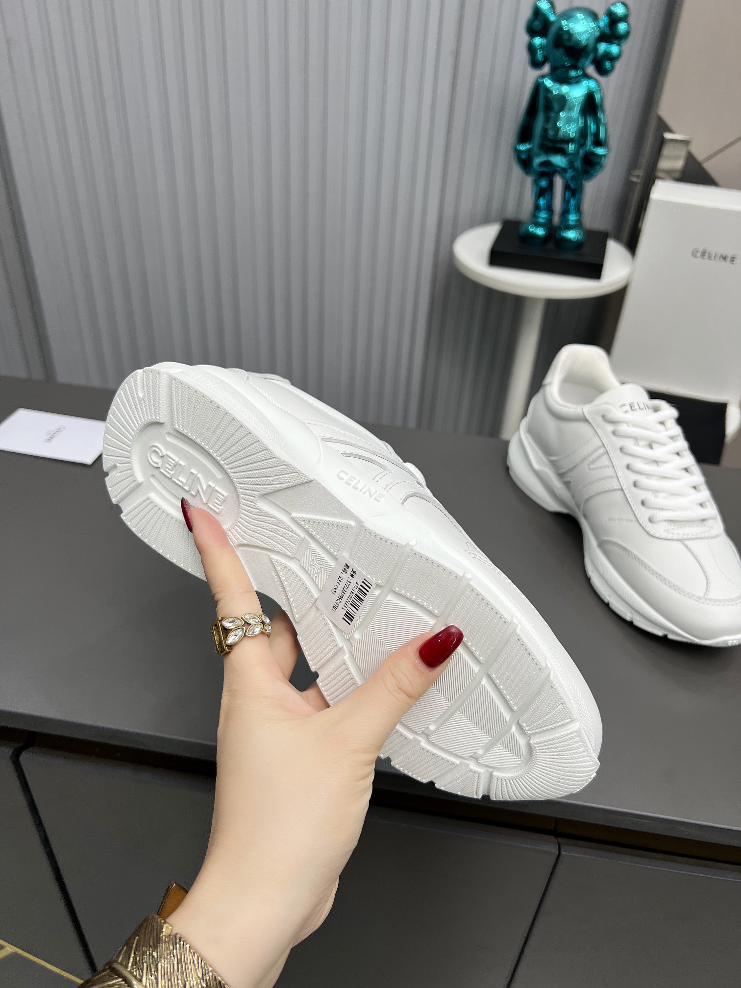 Celine Chunky Dad Sneakers White