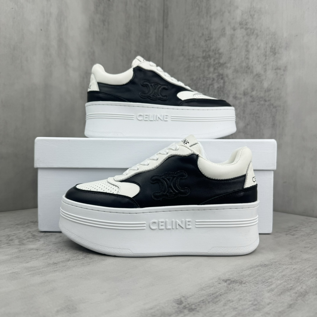 Celine Platform Sneakers White/Black