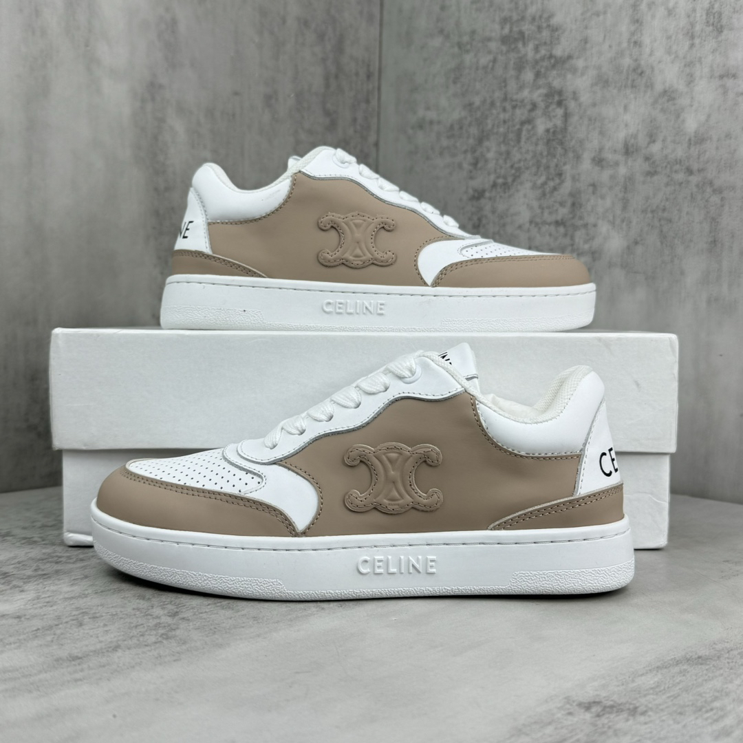 Celine Runner Low Sneakers White/Taupe