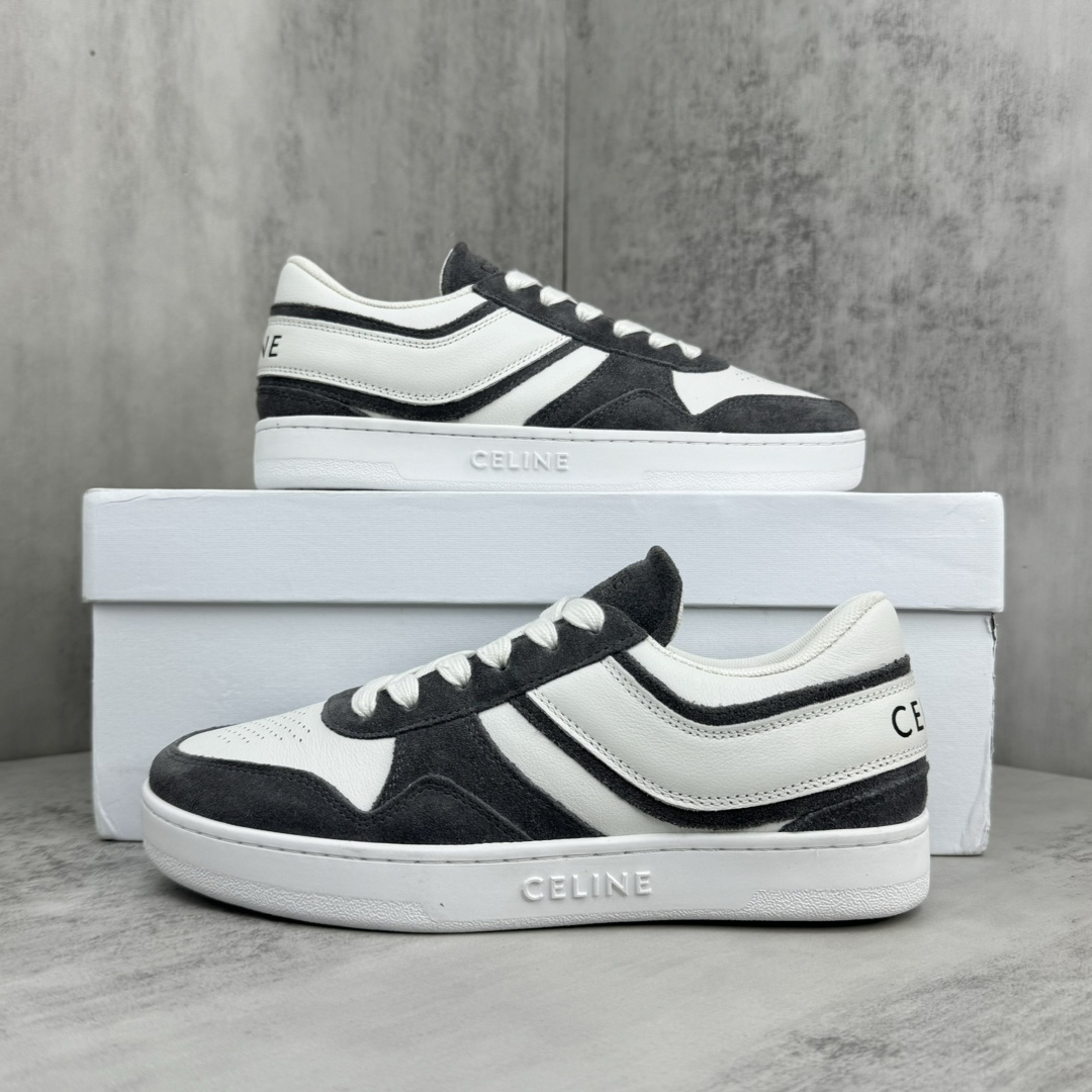 Celine Trainer Skate Sneakers Black/White