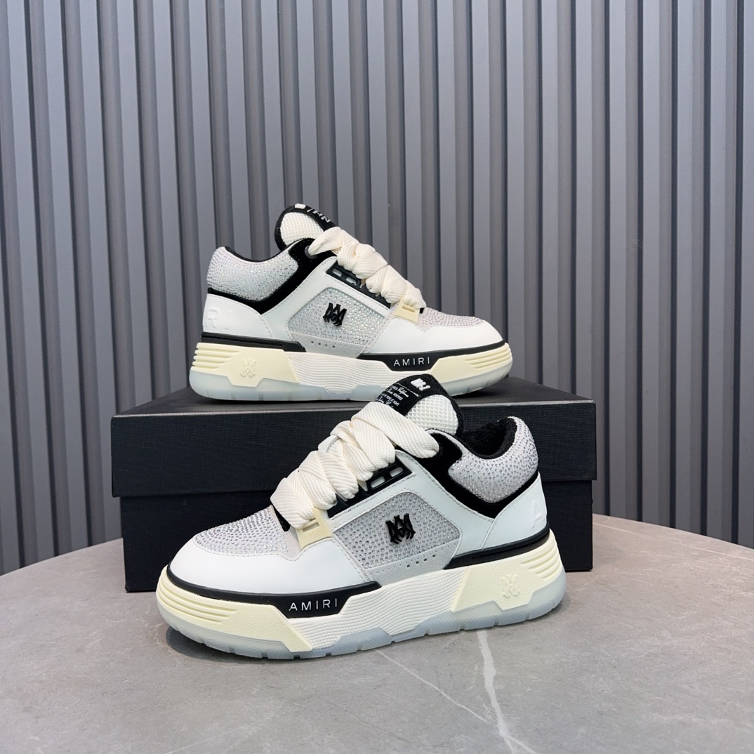 AMIRI Crystal Panel Sneakers White