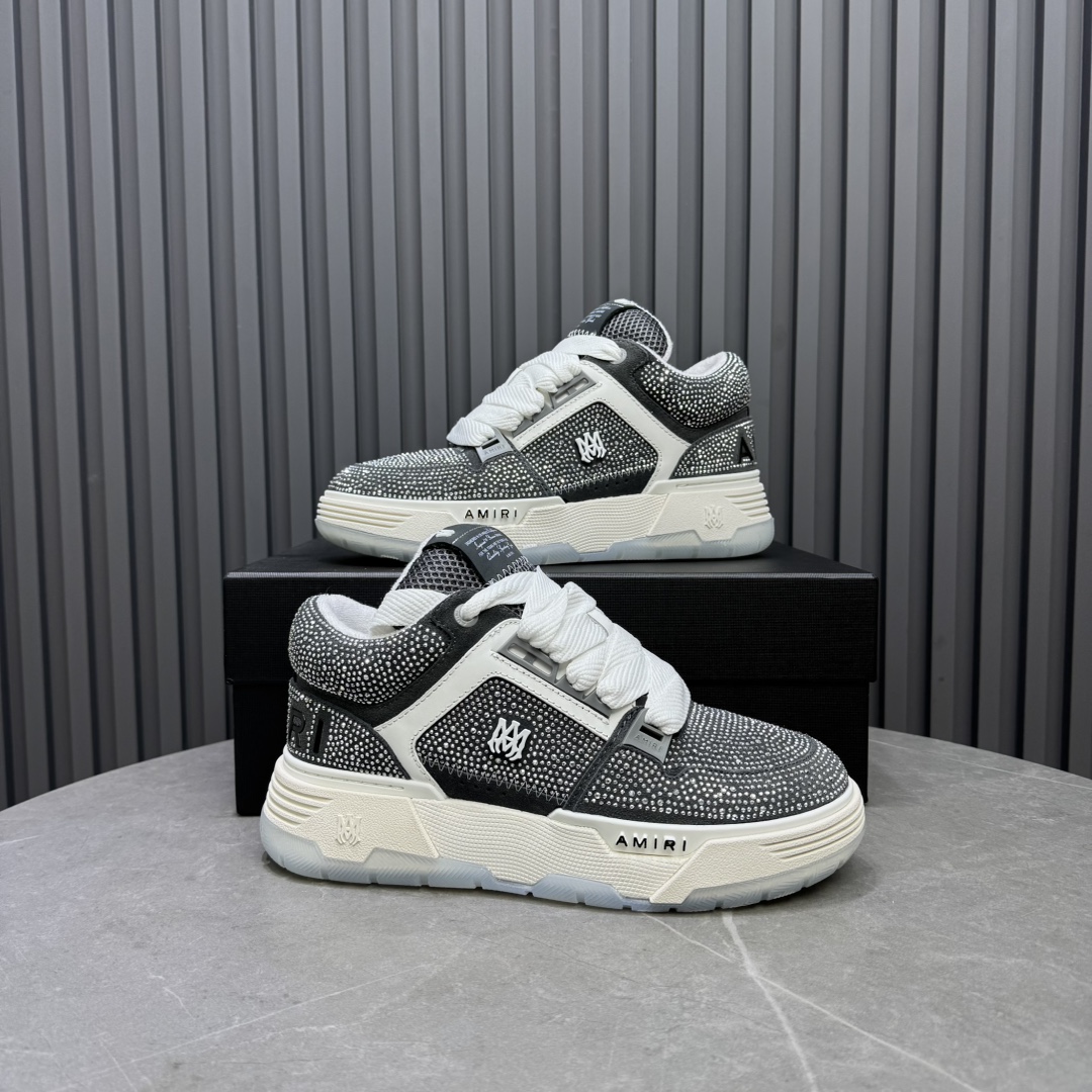 AMIRI Crystal Low-Top Sneakers Grey