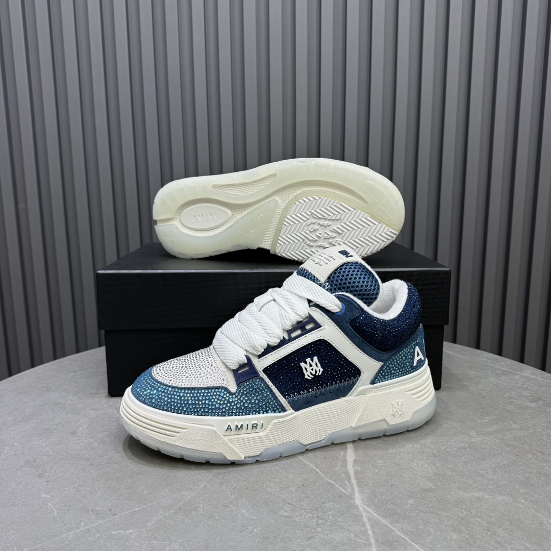 AMIRI Crystal Low-Top Sneakers Blue