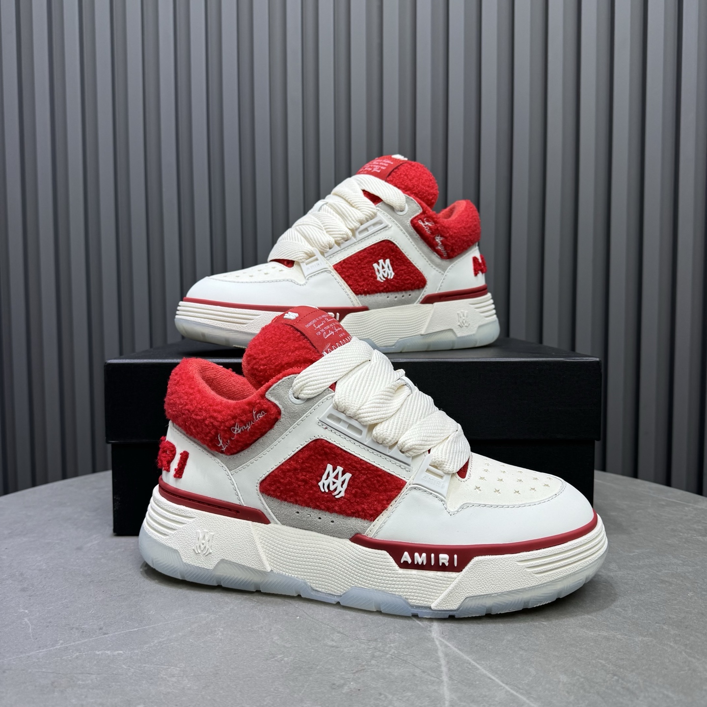 Amiri Low-Top Sneakers Red/White