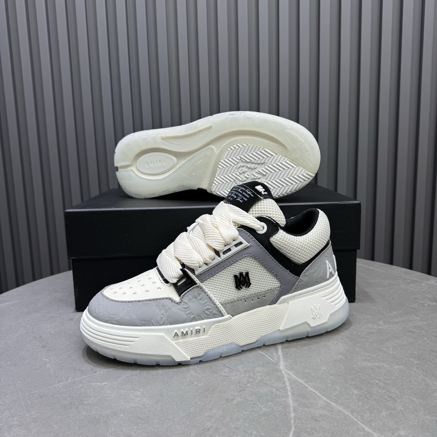 AMIRI MA-1 Low Sneakers White/Gray