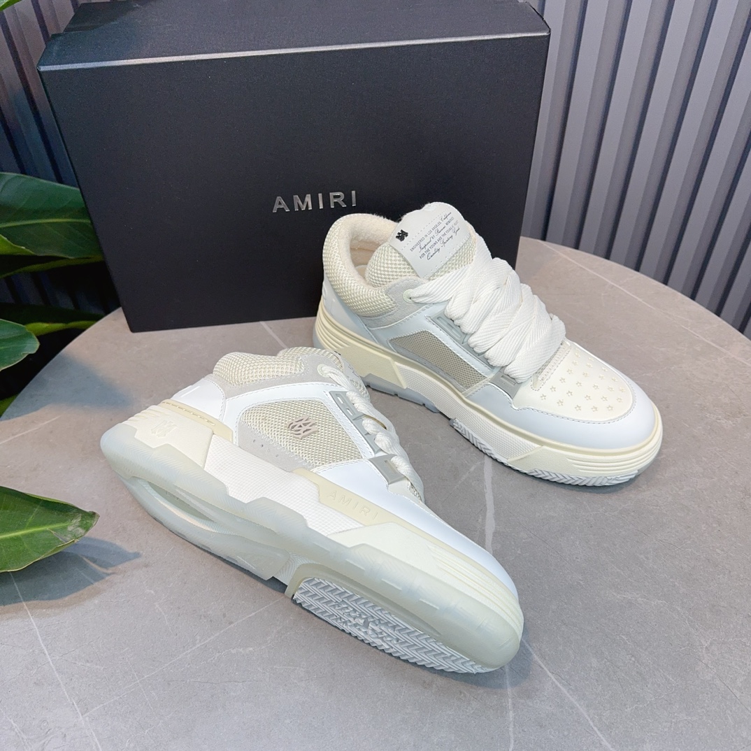 AMIRI Low-Top Sneakers Cream White