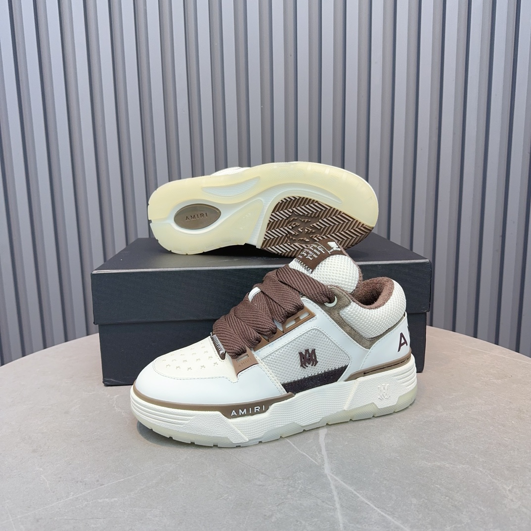 AMIRI Low-Top Sneakers White/Brown